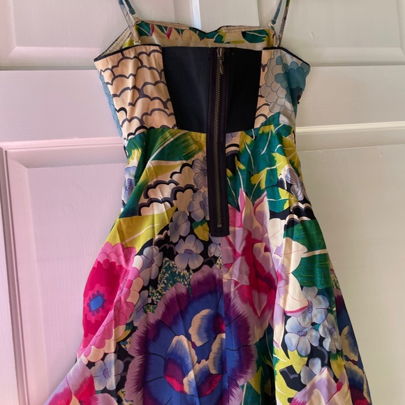 Anthropologie / Moulinette Soeurs Painted Lotus Dress in Silk Blend - Picture 6 of 9